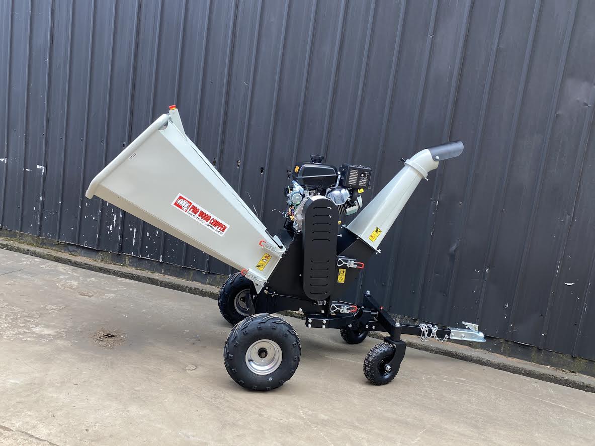 15 HP Kohler Electric Start Wood Chipper Machine &ndash; Trailer Mounted | Model KCS15HB
