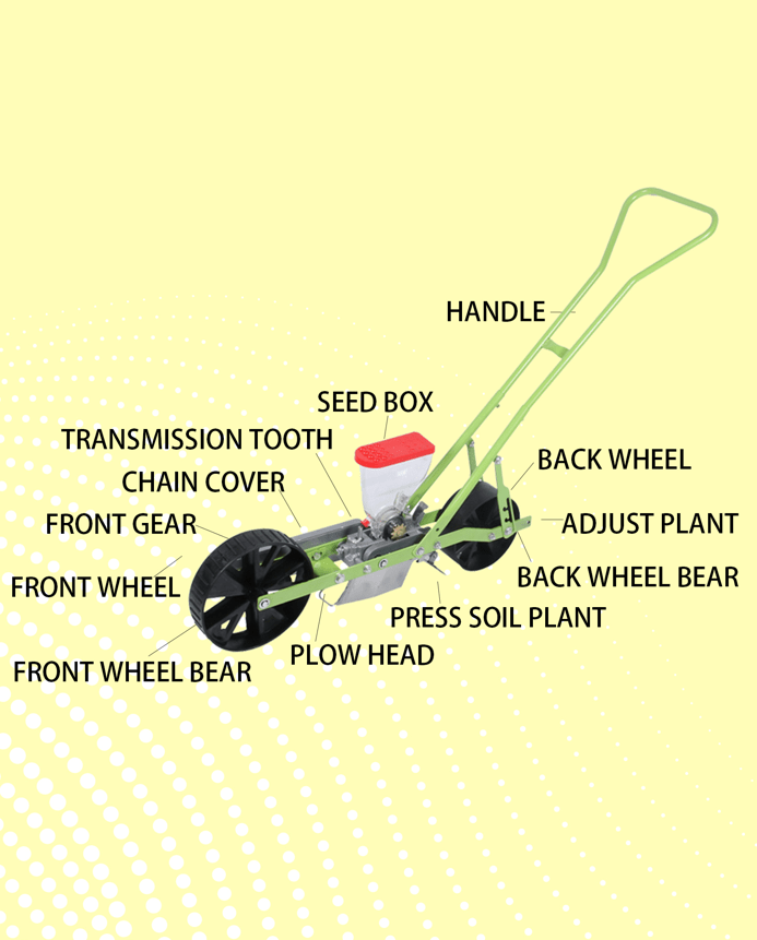 Garden Seeder Row Planter &ndash; Precision Seeding Machine for Vegetable Beds (Model VS01R)