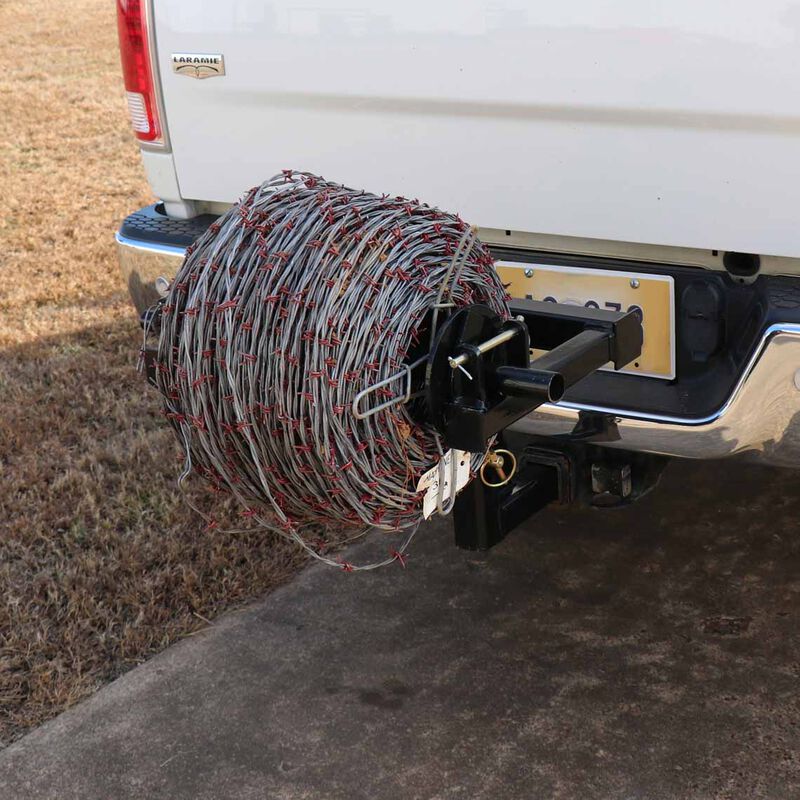 Hitch-Mounted Barbed Wire Unroller &ndash; Heavy-Duty Fence Wire Dispenser | SKU 523204