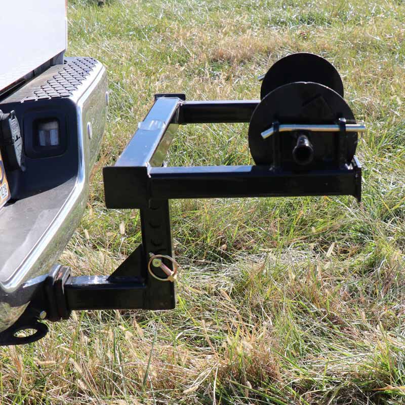 Hitch-Mounted Barbed Wire Unroller &ndash; Heavy-Duty Fence Wire Dispenser | SKU 523204