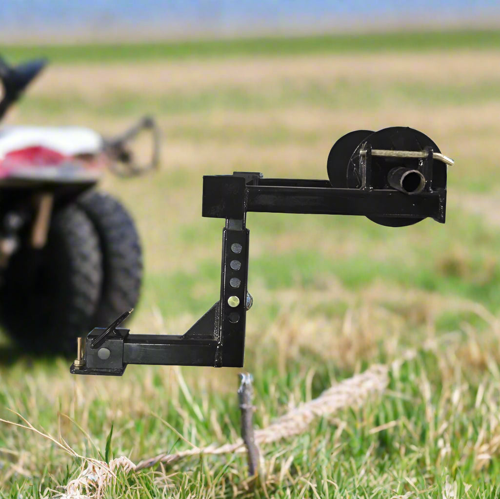 Hitch-Mounted Barbed Wire Unroller &ndash; Heavy-Duty Fence Wire Dispenser | SKU 523204